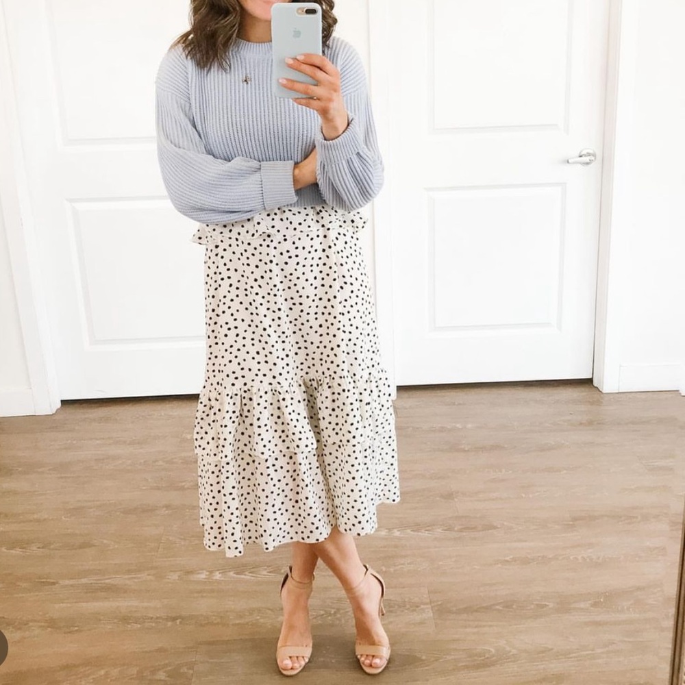 Polka Dot Midi Dress
